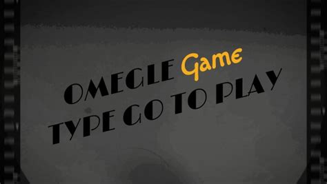 omegle game rules|omegle game presentation.